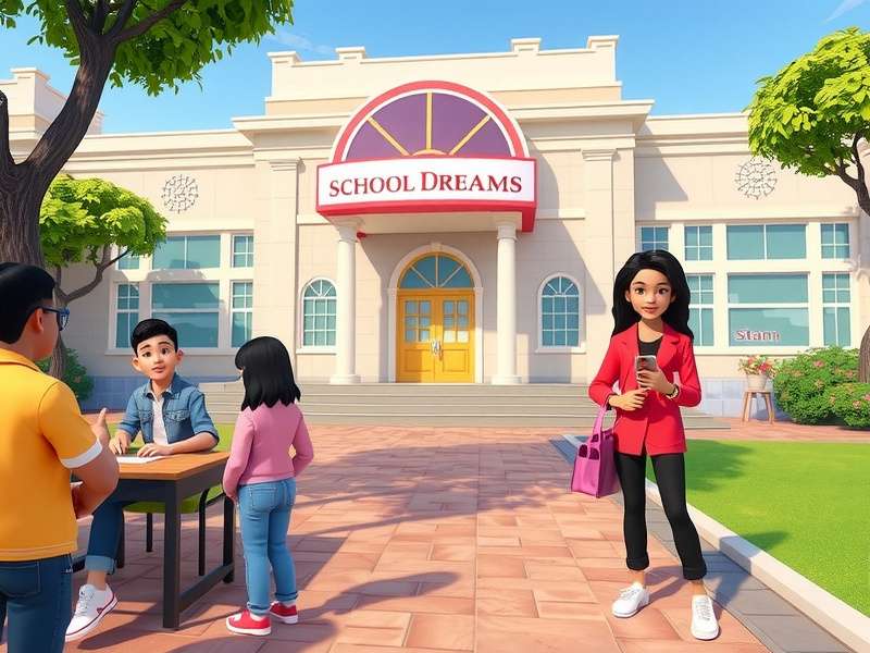 Avakin School Dreams Main Gameplay